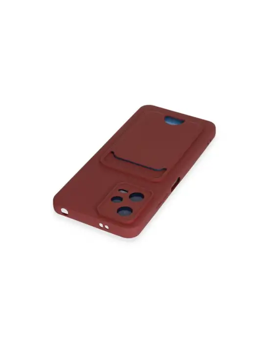 Xiaomi Redmi Note 12 4g Kılıf Kelvin Kartvizitli Silikon - Bordo
