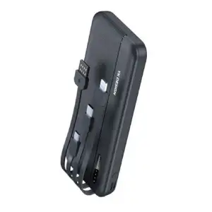 10000 Mah Micro Type-c Usb Lightning 4 Kablolu Hızlı Kablosuz Şarj Powerbank