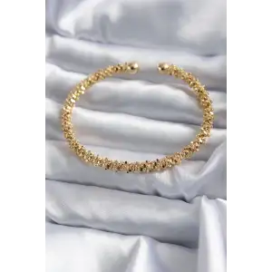 316L Çelik Gold Renk Kadın Bileklik - TJ-BB5643