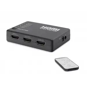 Hdmi Switch Kumandalı 5 In 1 Out - Siyah HDX1272
