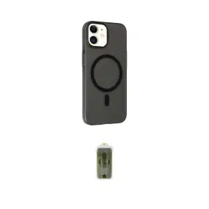 ieg™ iPhone 12 Kılıf Çekirdek Modern Prime - Siyah Joko Magic 5D Hayalet Cam
