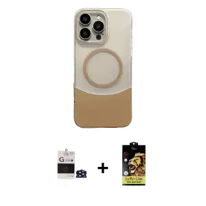 ieg™ iPhone 14 Pro Max Kılıf Kozmos Form Özel Seri - Siyah Buffer Cam Ekran Koruyucu + Bilvis Titan Kamera Lens - DNMR