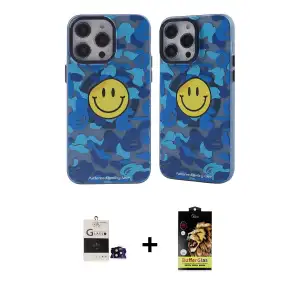 ieg™ iPhone 14 Pro Max Kılıf Nova Doku Koleksiyonu - Siyah Buffer Cam Ekran Koruyucu + Bilvis Titan Kamera Lens - SH