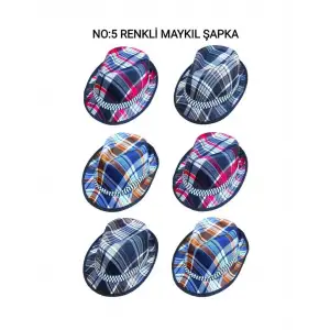No-5 Renkli Maykıl Şapka