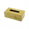 Ahşap - Bambu Peçetelik Kutu 11.6 X 22.8cm Alt Kapaklı = Kayar Kanallı - Aç-kapa