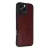 Apple İphone 16 Pro Max Kılıf Aras Deri Kapak - Bordo