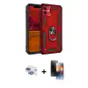 ieg™ iPhone 11 Kılıf Ahenk Klasik Koleksiyonu - Siyah 3D Antistatik Mat Seramik Nano Ekran Koruyucu + Pers Alüminyum Kamera Lens - GI