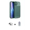 ieg™ iPhone 11 Kılıf Eksen Form Prime - Siyah Joko Magic 5D Cam + Pers Alüminyum Kamera Lens - LT