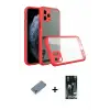 ieg™ iPhone 11 Pro Max Kılıf Nova Asil Özel Seri - Siyah 360 Mat Full Body Arka Koruyucu + Metal Kamera Lens Koruma Cam - GS
