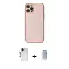 ieg™ iPhone 12 Pro Max Kılıf Ahenk Işık - Siyah Joko Magic 5D Cam + Shine Kamera Lens - LT
