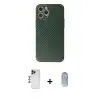 ieg™ iPhone 12 Pro Max Kılıf Ahenk Işık - Siyah Joko Magic 5D Cam + Shine Kamera Lens - LT