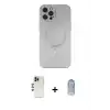 ieg™ iPhone 12 Pro Max Kılıf Akış Minimal Özel Seri - Siyah Joko Magic 5D Cam + Shine Kamera Lens - GD