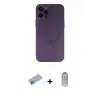 ieg™ iPhone 12 Pro Max Kılıf Akış Minimal Özel Seri - Siyah Joko Magic 5D Cam + Shine Kamera Lens Koruma Cam - MI