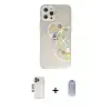 ieg™ iPhone 12 Pro Max Kılıf Eksen Asil Prime - Siyah Joko Magic 5D Cam + Shine Kamera Lens - GD