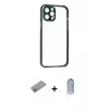ieg™ iPhone 12 Pro Max Kılıf Nova Asil Özel Seri - Siyah Joko Magic 5D Cam + Shine Kamera Lens Koruma Cam - SABE