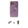 ieg™ iPhone 12 Pro Max Kılıf Nova Işık Prime - Siyah Joko Magic 5D Hayalet Cam + Shine Kamera Lens Koruma Cam - SABE