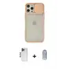 ieg™ iPhone 12 Pro Max Kılıf Vadi Çizgi - Siyah Joko Magic 5D Cam + Shine Kamera Lens - LT