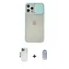 ieg™ iPhone 12 Pro Max Kılıf Vadi Çizgi - Siyah Joko Magic 5D Cam + Shine Kamera Lens - LT