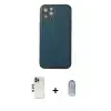 ieg™ iPhone 12 Pro Max Kılıf Yadigar Klasik - Siyah Joko Magic 5D Cam + Shine Kamera Lens - GD