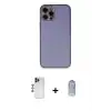 ieg™ iPhone 12 Pro Max Kılıf Yadigar Klasik - Siyah Joko Magic 5D Cam + Shine Kamera Lens - LT