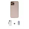 ieg™ iPhone 12 Pro Max Kılıf Yadigar Klasik - Siyah Joko Magic 5D Cam + Shine Kamera Lens - LT