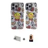 ieg™ iPhone 13 Pro Max Kılıf Nova Doku Koleksiyonu - Şeffaf Maxco Cam Ekran Koruyucu + Rainbow Kamera Lens Koruma Cam - REGD