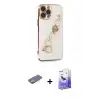 ieg™ iPhone 13 Pro Max Kılıf Nova Işık Prime - Siyah Bilvis 5in1 5D Magic Hayalet Cam Ekran Koruyucu + Renkli Kamera Lens Koruma Cam - SI
