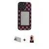 ieg™ iPhone 13 Pro Max Kılıf Odak Klasik Serisi - Şeffaf Maxco Cam Ekran Koruyucu + Rainbow Kamera Lens Koruma Cam - REGD