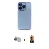 ieg™ iPhone 13 Pro Max Kılıf Siluet Minimal Özel Seri - Şeffaf Maxco Cam Ekran Koruyucu + Rainbow Kamera Lens Koruma Cam - MI