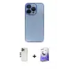 ieg™ iPhone 13 Pro Max Kılıf Siluet Minimal Özel Seri - Siyah Bilvis 5in1 5D Magic Hayalet Cam Ekran Koruyucu + Shine Kamera Lens - GD
