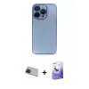 ieg™ iPhone 13 Pro Max Kılıf Siluet Minimal Özel Seri - Siyah Bilvis 5in1 5D Magic Hayalet Cam Ekran Koruyucu + Rainbow Kamera Lens Koruma Cam - KI