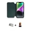 ieg™ iPhone 13 Pro Max Kılıf Siluet Minimal Serisi - Şeffaf Maxco Cam Ekran Koruyucu + Rainbow Kamera Lens Koruma Cam - MR