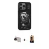 ieg™ iPhone 13 Pro Max Kılıf Siluet Modern Özel Seri - Şeffaf Maxco Cam Ekran Koruyucu + Rainbow Kamera Lens Koruma Cam - KI