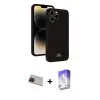 ieg™ iPhone 13 Pro Max Kılıf Vadi Çizgi Prime - Siyah Bilvis 5in1 3D Magic Cam Ekran Koruyucu + Rainbow Kamera Lens Koruma Cam - KI