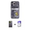 ieg™ iPhone 13 Pro Max Kılıf Zirve Form Özel Seri - Siyah Bilvis 5in1 3D Magic Cam Ekran Koruyucu + Neon Fosforlu Kamera Lens - YL