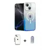 ieg™ iPhone 14 Kılıf Eksen Minimal Özel Seri - Siyah Joko Magic 5D Cam + Shine Kamera Lens - GI