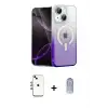 ieg™ iPhone 14 Kılıf Eksen Minimal Özel Seri - Siyah Joko Magic 5D Cam + Shine Kamera Lens - GI