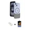 ieg™ iPhone 14 Kılıf Kozmos Form Özel Seri - Siyah Buffer Hayalet Cam Ekran Koruyucu + Diamond Kamera Lens - SABE