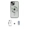 ieg™ iPhone 14 Kılıf Nova Işık Özel Seri - Siyah Joko Magic 5D Cam + Shine Kamera Lens - MI