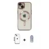ieg™ iPhone 14 Kılıf Nova Işık Özel Seri - Siyah Joko Magic 5D Cam + Shine Kamera Lens - MI