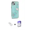 ieg™ iPhone 14 Kılıf Nova Işık Prime - Siyah Bilvis 5in1 3D Magic Cam Ekran Koruyucu + Diamond Kamera Lens - PE