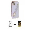 ieg™ iPhone 14 Kılıf Nova Işık Prime - Siyah Buffer Cam Ekran Koruyucu + Shine Kamera Lens - YL