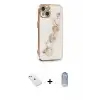 ieg™ iPhone 14 Kılıf Nova Işık Prime - Siyah Joko Magic 5D Cam + Diamond Kamera Lens - SABE