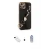 ieg™ iPhone 14 Kılıf Nova Işık Prime - Siyah Joko Magic 5D Cam + Diamond Kamera Lens - YL