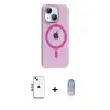 ieg™ iPhone 14 Kılıf Pusula Form Özel Seri - Siyah Joko Magic 5D Cam + Shine Kamera Lens - MI