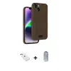 ieg™ iPhone 14 Kılıf Vadi Çizgi Prime - Siyah Joko Magic 5D Cam + Diamond Kamera Lens - KI