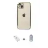 ieg™ iPhone 14 Kılıf Vadi Minimal - Siyah Joko Magic 5D Cam + Diamond Kamera Lens - KI