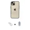 ieg™ iPhone 14 Kılıf Vadi Minimal - Siyah Joko Magic 5D Cam + Diamond Kamera Lens - KI