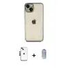 ieg™ iPhone 14 Kılıf Vadi Minimal - Siyah Joko Magic 5D Cam + Shine Kamera Lens - SH