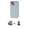 ieg™ iPhone 14 Plus Kılıf Yadigar Klasik - Şeffaf Maxco Cam Ekran Koruyucu + Raze Metal Kamera Lens - SH